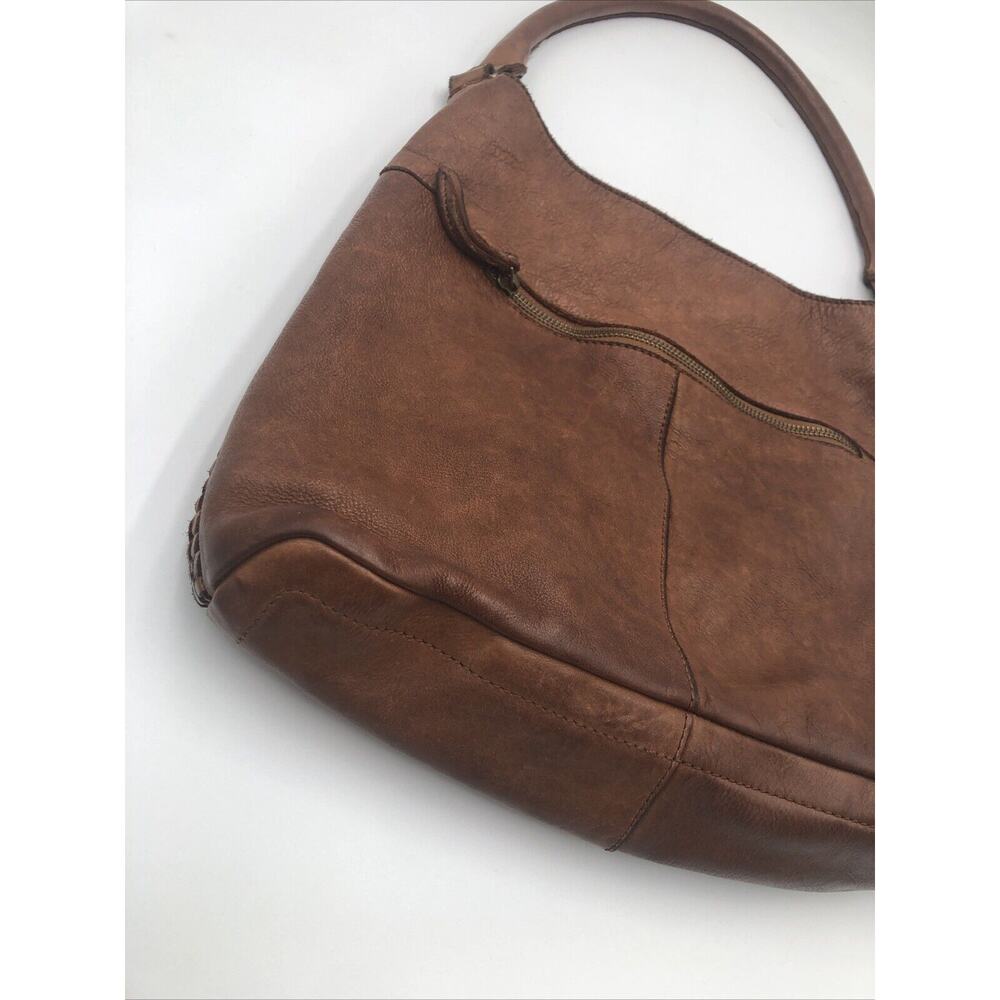 Marta Ponti Designer Soft Woven Leather Shoulder Hobo Purse Bag - Picture 6 of 12